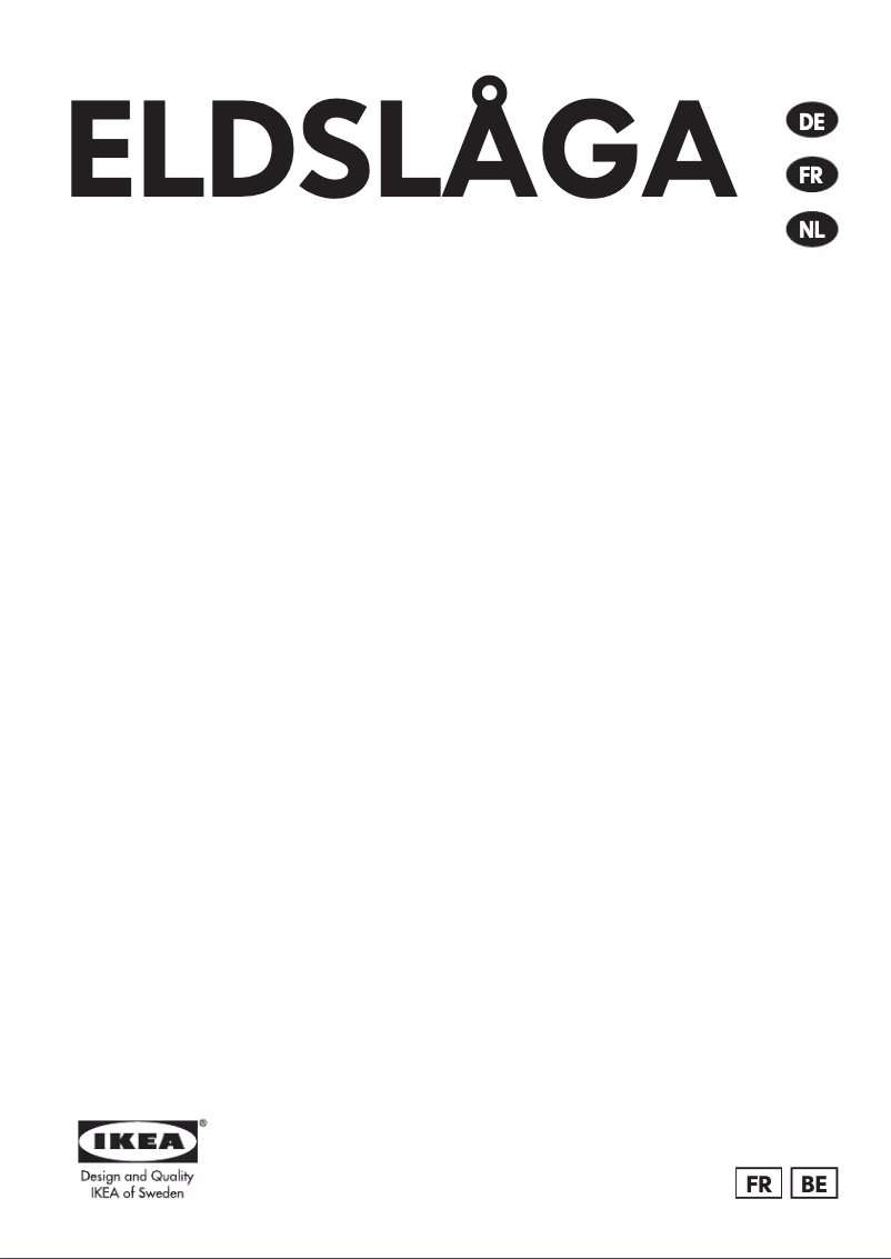 Página 1 del manual Manual de instrucciones Ikea ELDSLÅGA