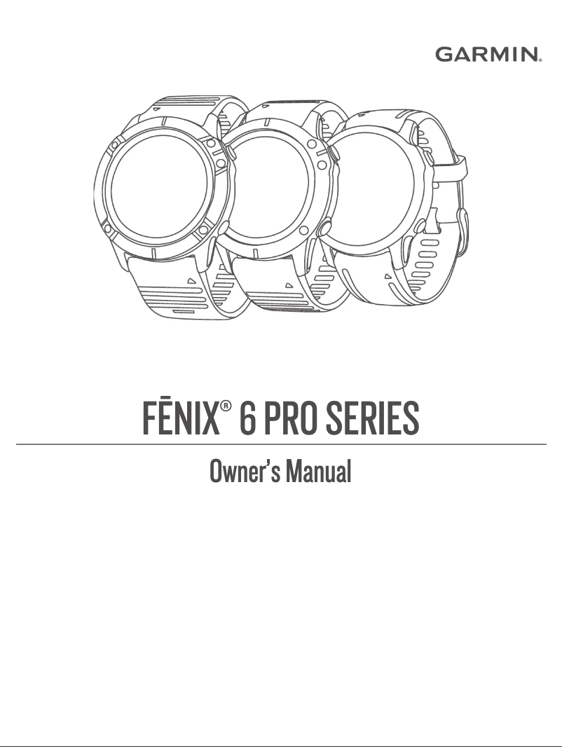 Página nº 1 - Manual de usuario Garmin Fenix 6S Pro Solar