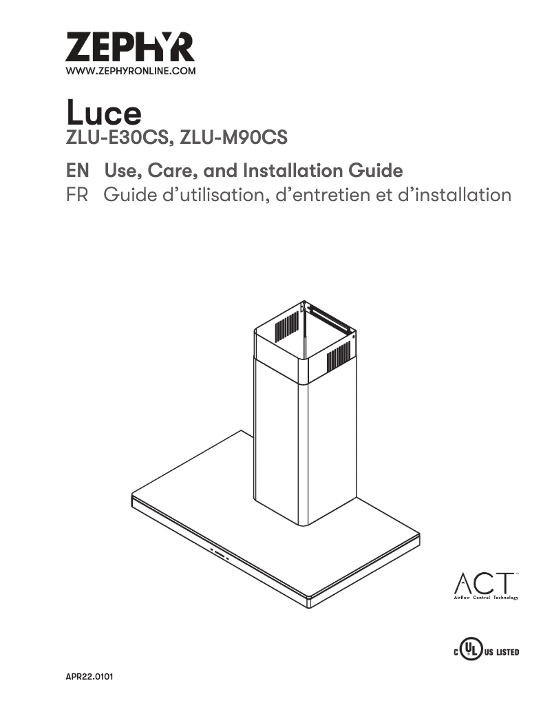 Imagen de la primera página del manual del dispositivo ZLU-E30CS