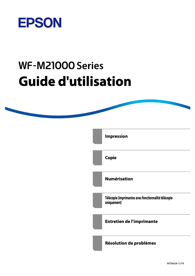 Página 1 del manual Manual de usuario Epson WorkForce Enterprise WF-M21000