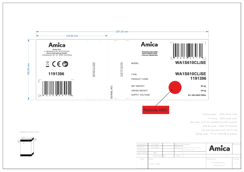 Imagen de la primera página del manual del dispositivo WA1S610CLiSE