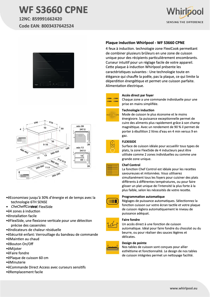 Imagen de la primera página del manual del dispositivo WF S3660 CPNE