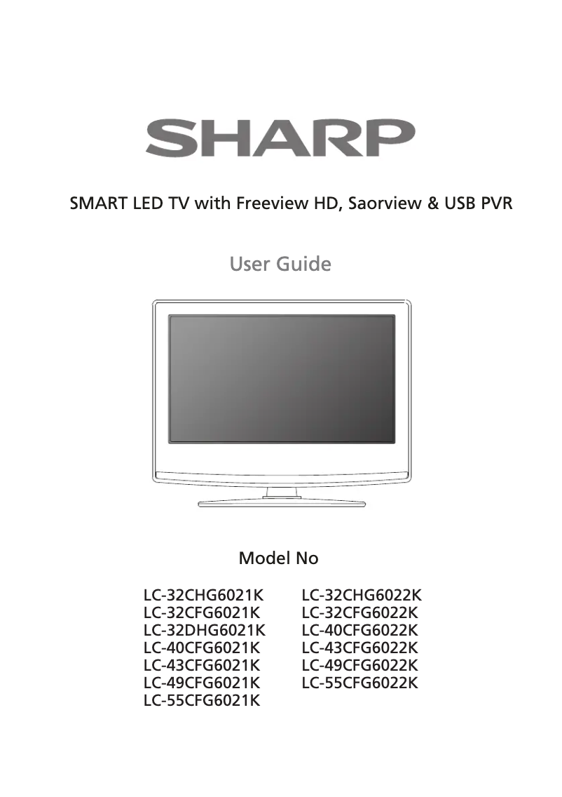 Imagen de la primera página del manual del dispositivo LC-40CFG6021K