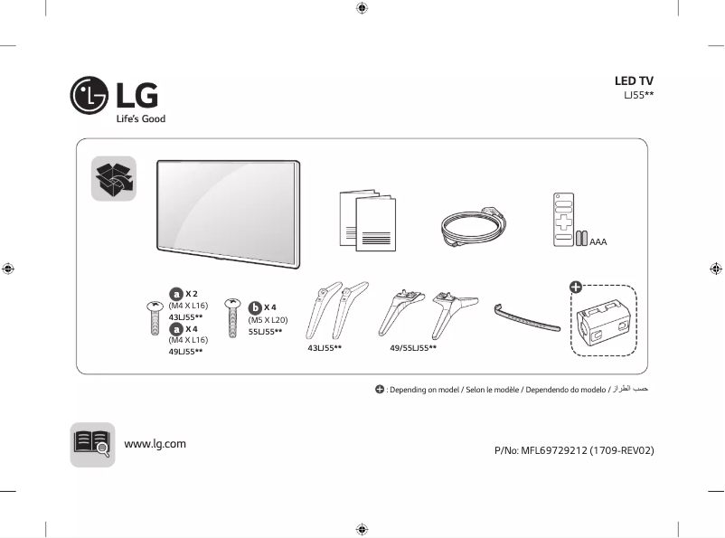 Página 1 del manual Manual de usuario LG 49LJ552V