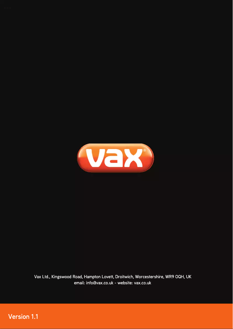 Página nº 1 - Manual de usuario Vax S88-W1M