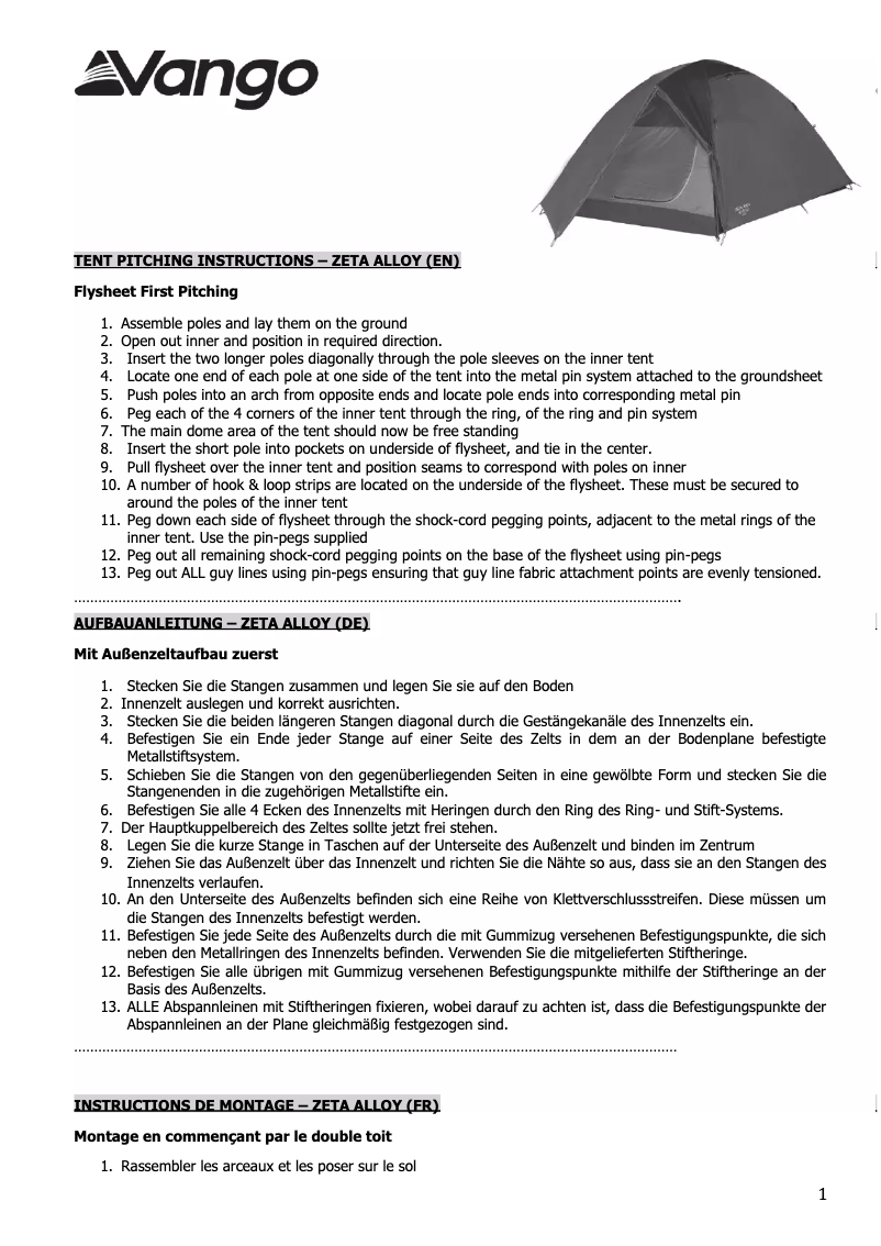 Imagen de la primera página del manual del dispositivo Zeta 300+ Alloy