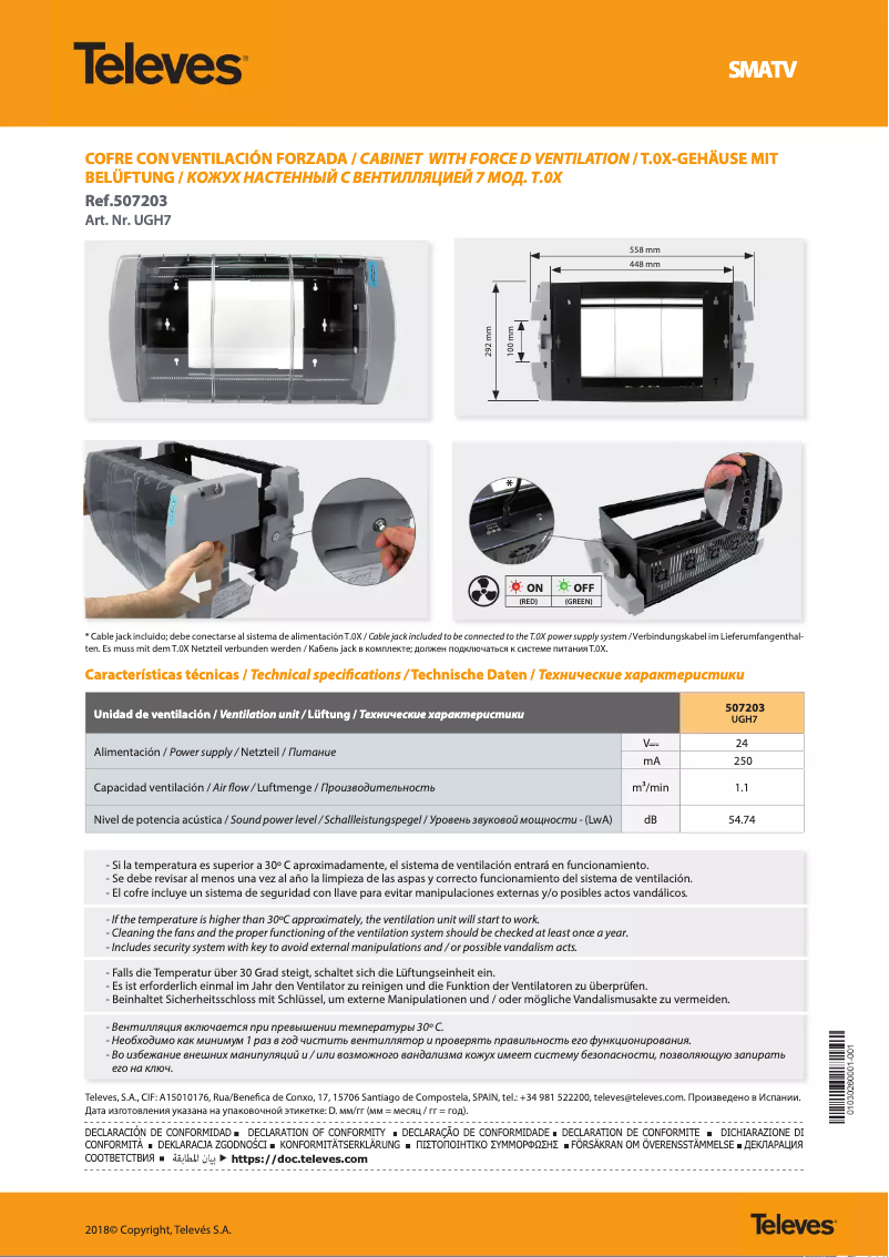 Página 1 del manual Manual de usuario Televes T.0X 507203