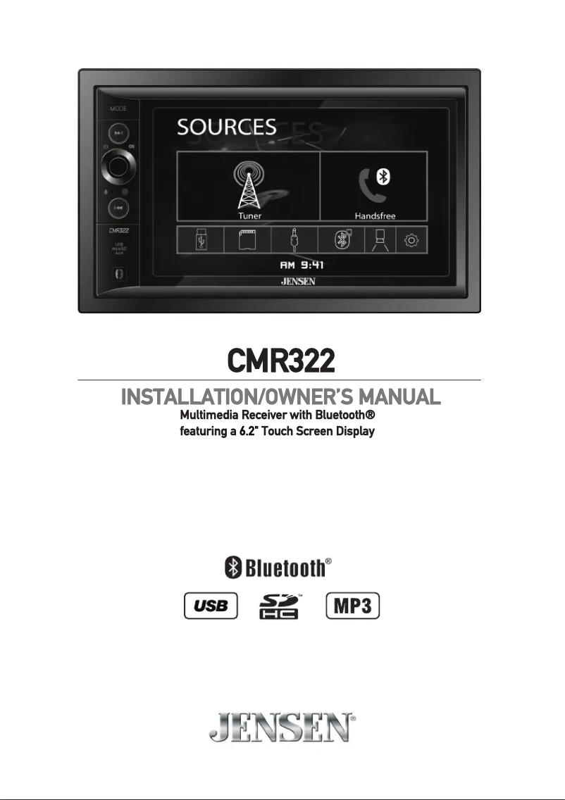 Imagen de la primera página del manual del dispositivo CMR322