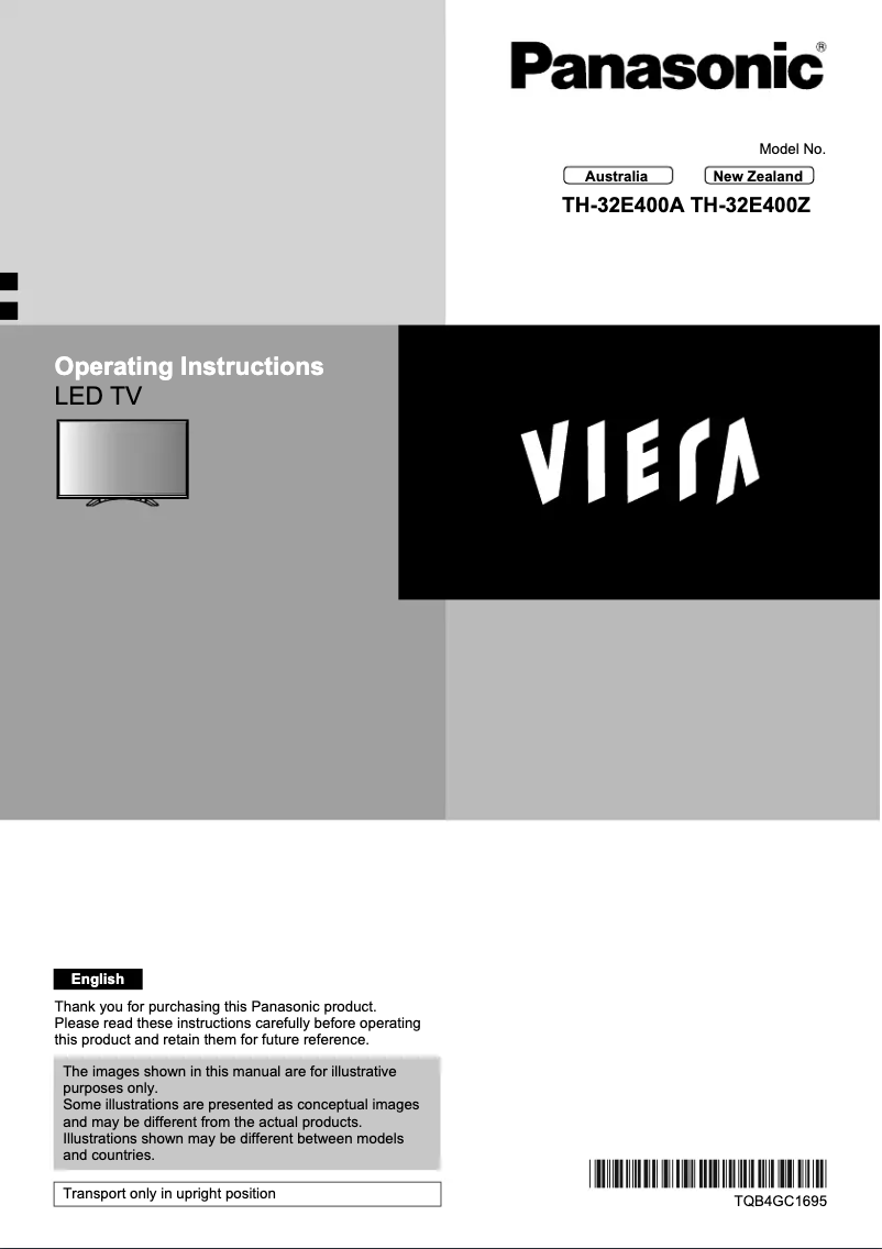 Imagen de la primera página del manual del dispositivo TH-32E400A