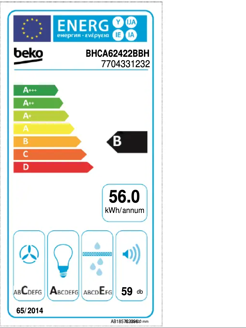 Imagen de la primera página del manual del dispositivo BHCA62422BBH