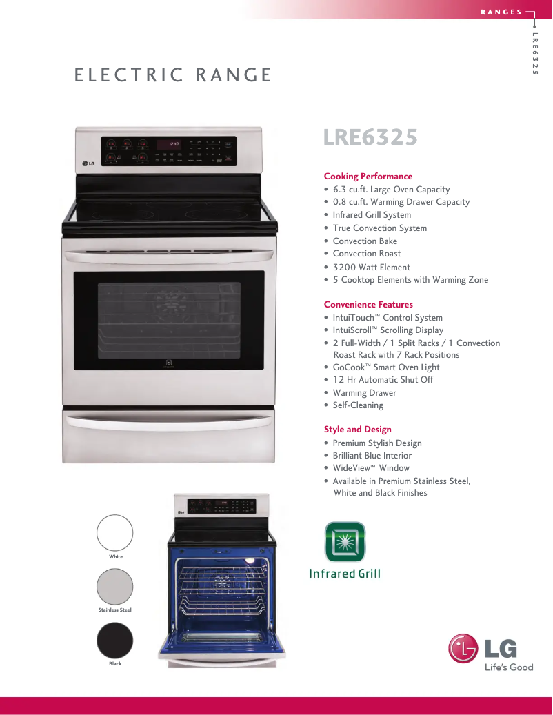 Imagen de la primera página del manual del dispositivo LRE6325SB