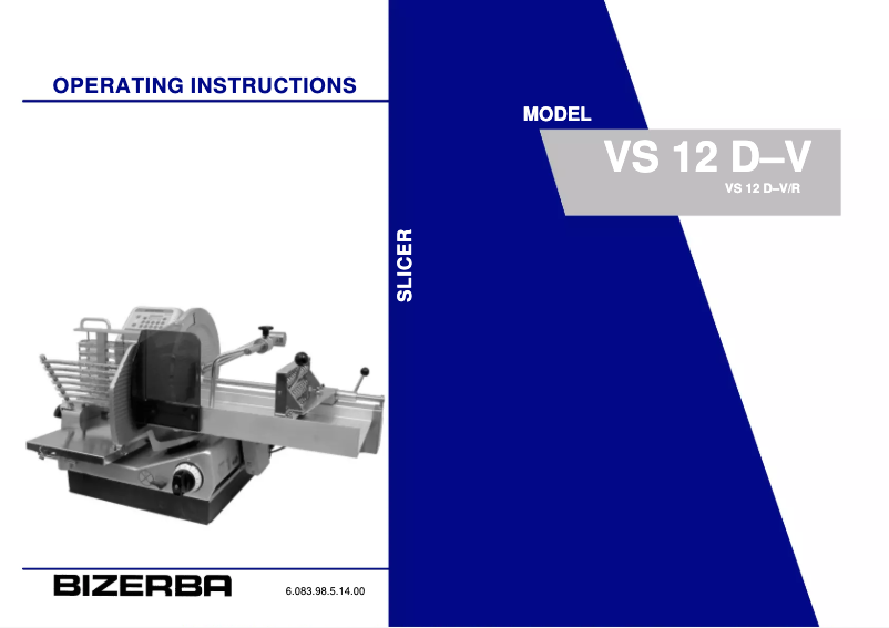 Imagen de la primera página del manual del dispositivo VS 12 D–V