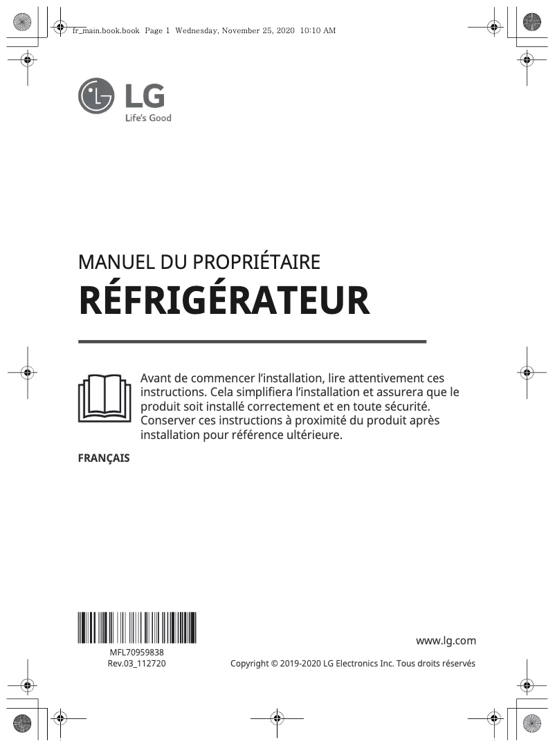 Imagen de la primera página del manual del dispositivo GL5241PZJZ1