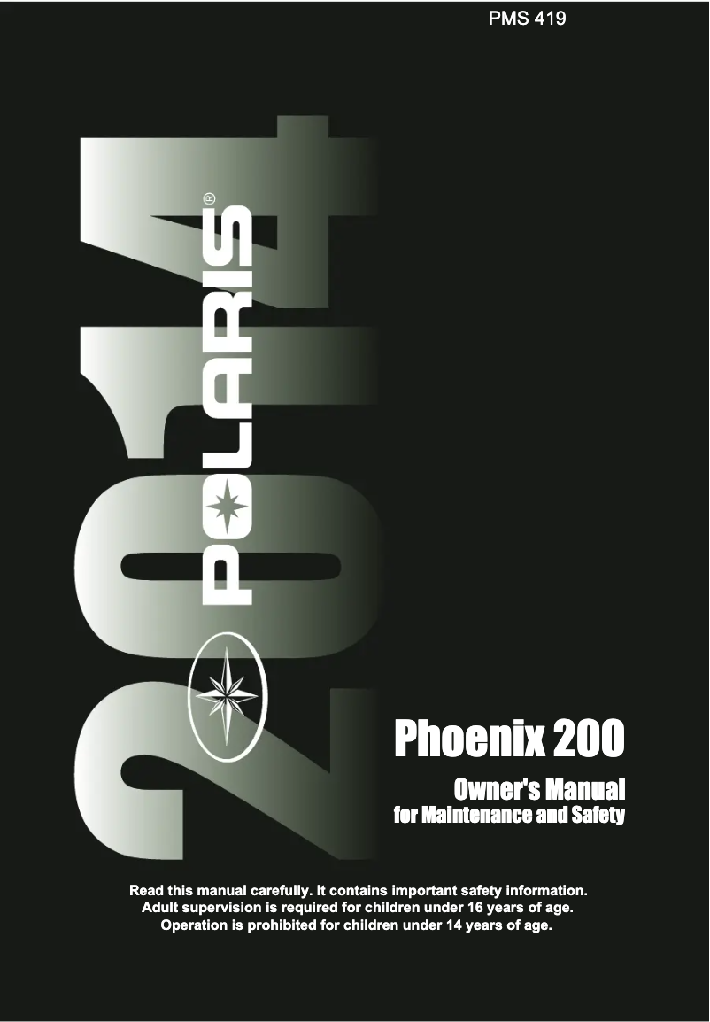 Imagen de la primera página del manual del dispositivo Phoenix 200 (2014)