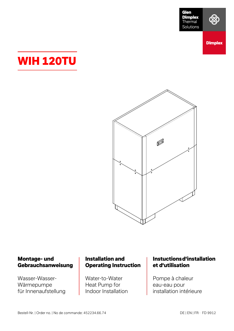 Página nº 1 - Manual de usuario Dimplex WIH 120TU