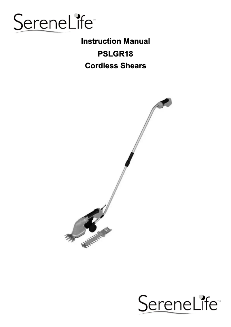 Imagen de la primera página del manual del dispositivo PSLGR18