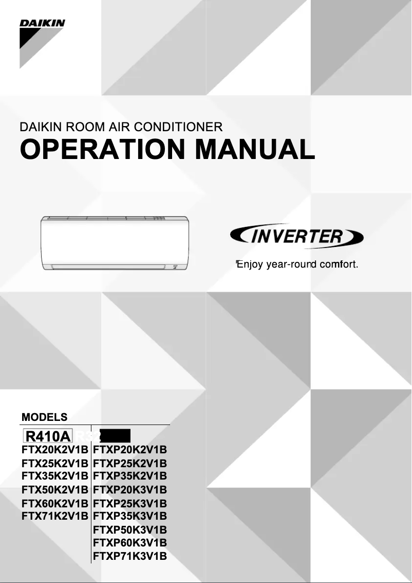 Página 1 del manual Manual de usuario Daikin FTXP20K2V1B