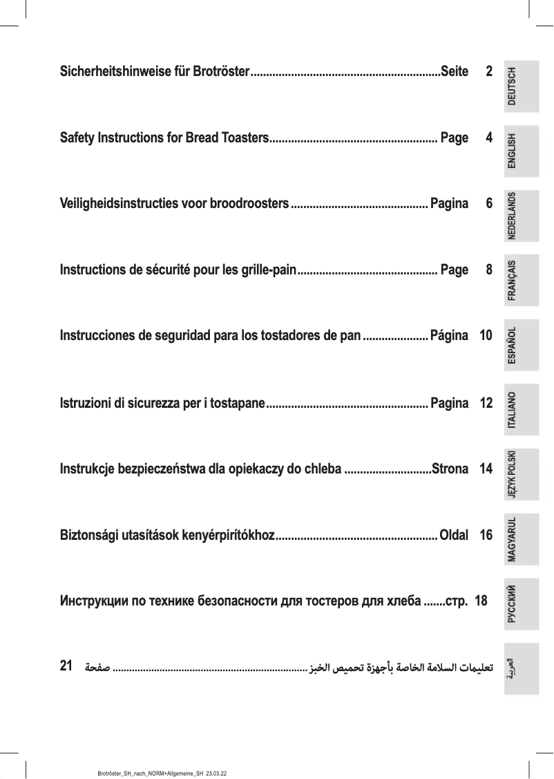 Imagen de la primera página del manual del dispositivo TA 3620