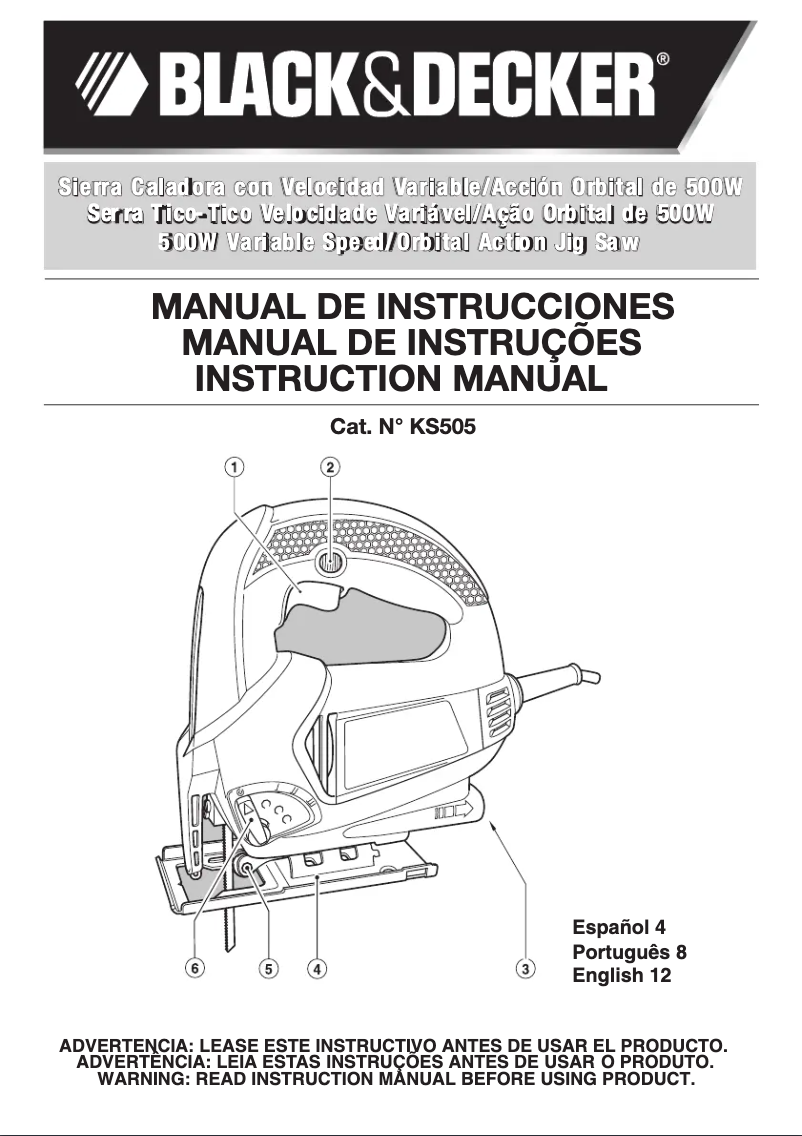 Imagen de la primera página del manual del dispositivo KS700PEK