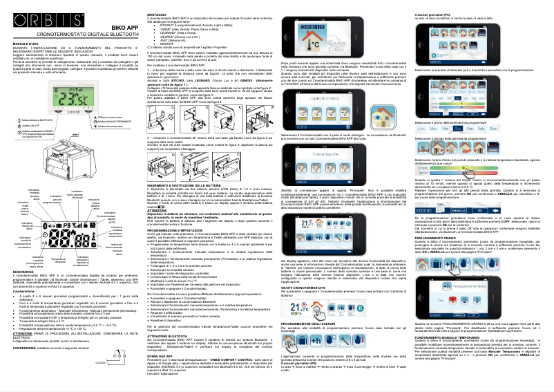 Imagen de la primera página del manual del dispositivo ORUS GSM