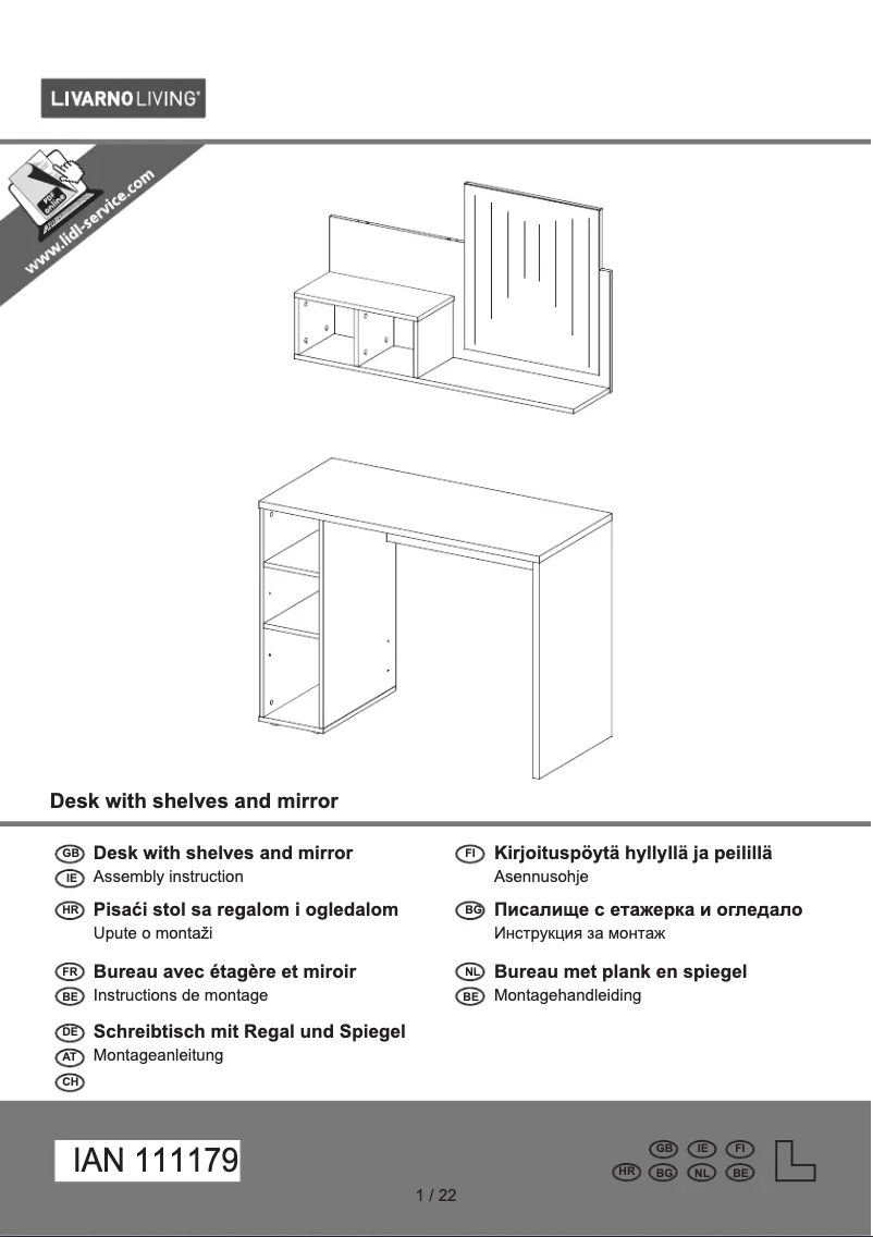 Imagen de la primera página del manual del dispositivo IAN 111179