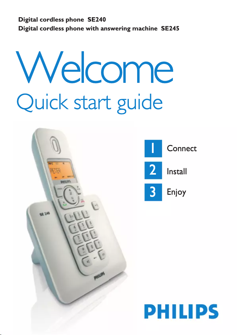 Imagen de la primera página del manual del dispositivo SE2451S