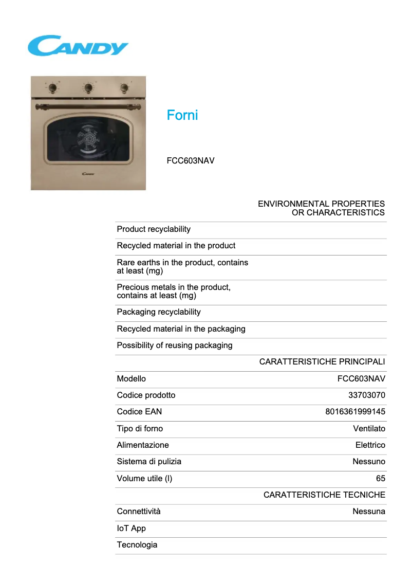 Imagen de la primera página del manual del dispositivo FCC603NAV