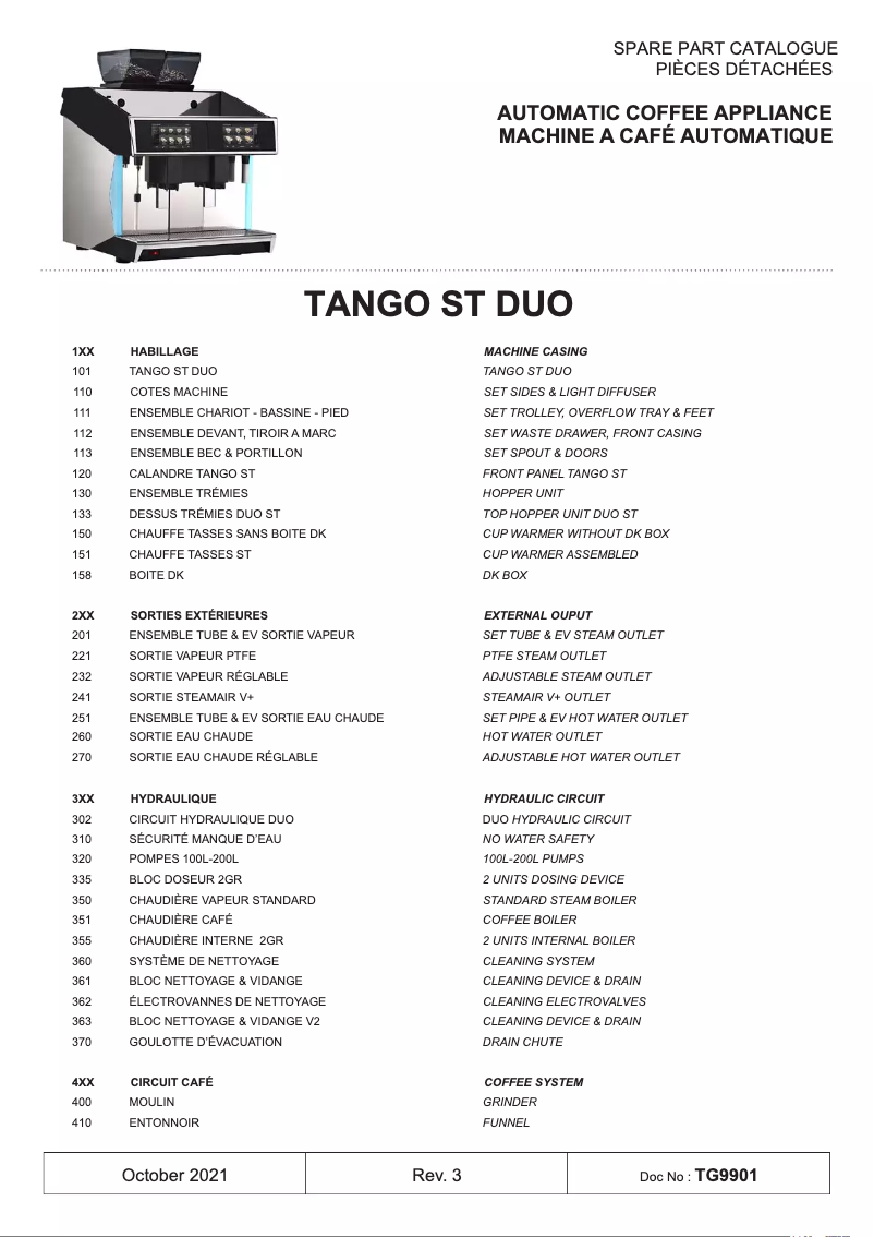 Página 1 del manual Catálogo UNIC Tango Duo ST