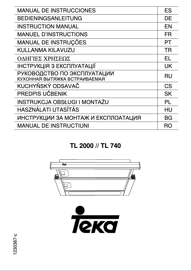 Página 1 del manual Manual de usuario Teka TL 6310