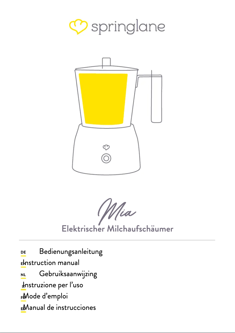 Página 1 del manual Manual de usuario Springlane Mia