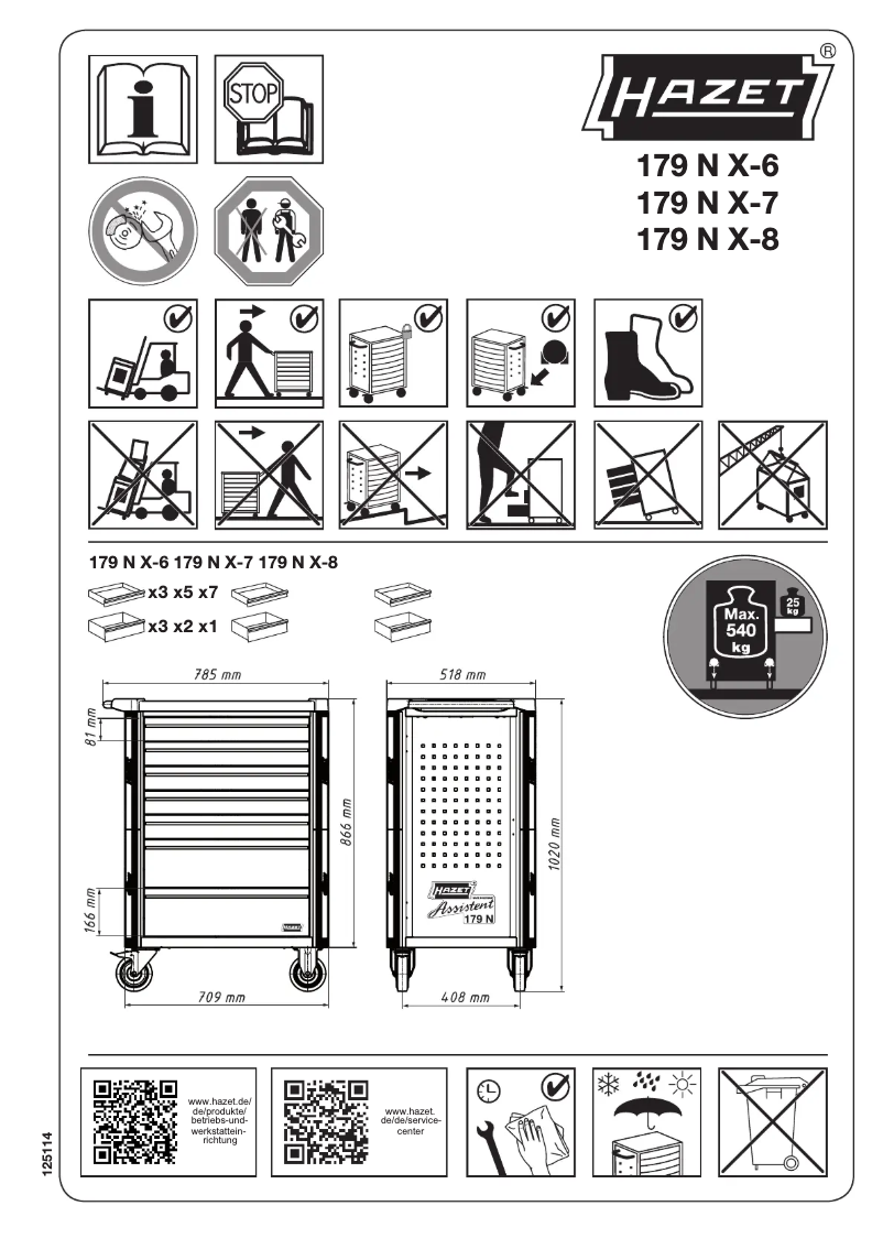 Imagen de la primera página del manual del dispositivo 179NX-7