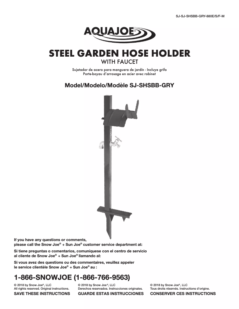 Página nº 1 - Manual de usuario Aqua Joe BDL-A0047