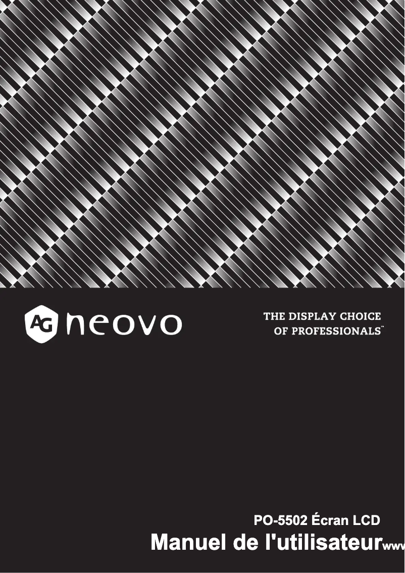 Página 1 del manual Manual de usuario AG Neovo PO-5502