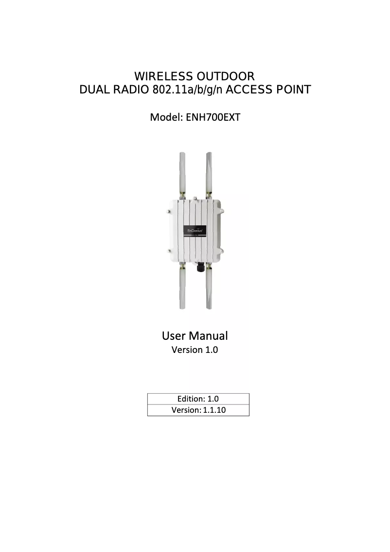 Página 1 del manual Manual de usuario EnGenius ENH700EXT