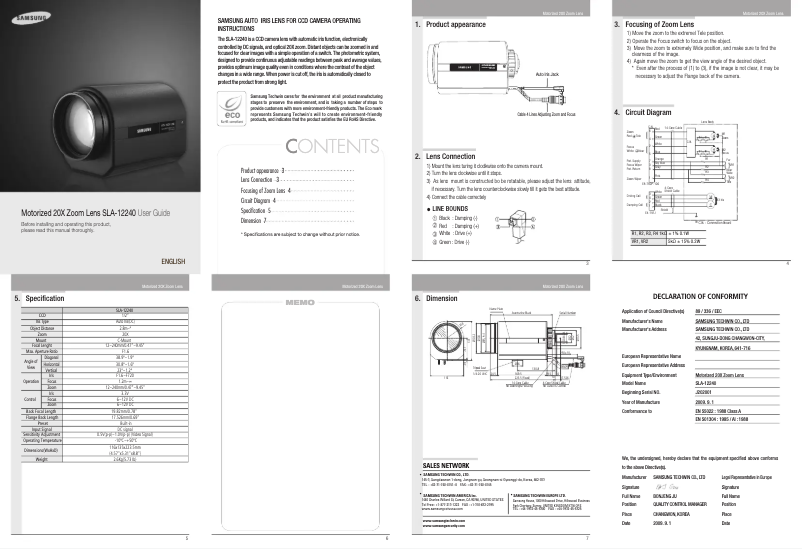 Página 1 del manual Manual de usuario Samsung SLA-12240