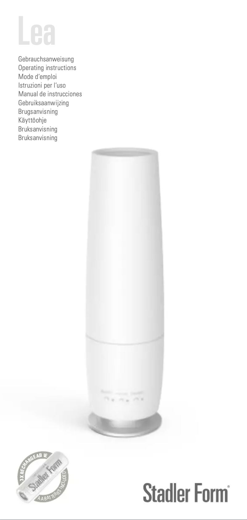 Imagen de la primera página del manual del dispositivo Lea