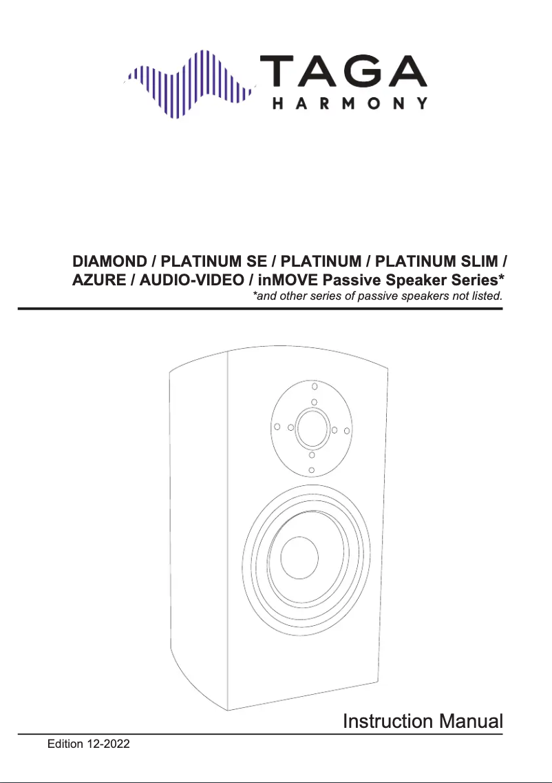 Página nº 1 - Manual de usuario Taga Harmony Azure C-40 v.2