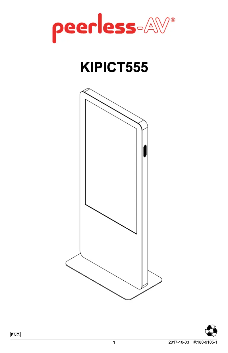 Imagen de la primera página del manual del dispositivo KIPICT555