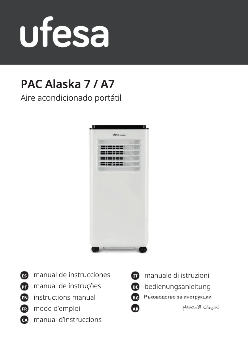 Imagen de la primera página del manual del dispositivo Alaska 7