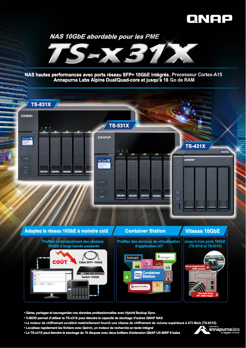 Página 1 del manual Ficha técnica QNAP TS-431X