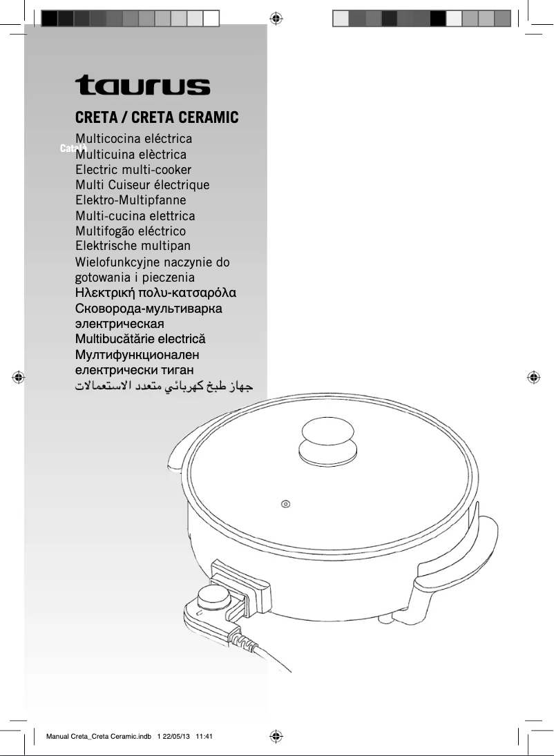Página 1 del manual Manual de usuario Taurus Creta Ceramic