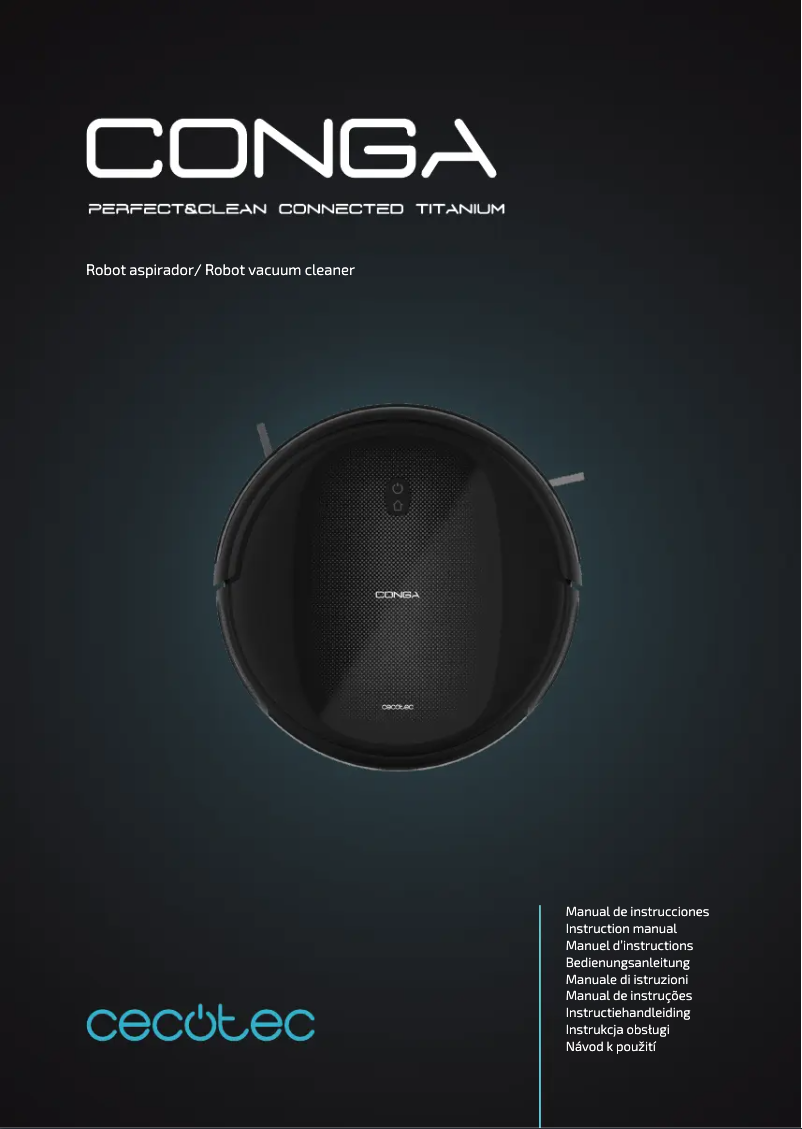 Página 1 del manual Manual de usuario Cecotec Conga Perfect&Clean Connected Titanium