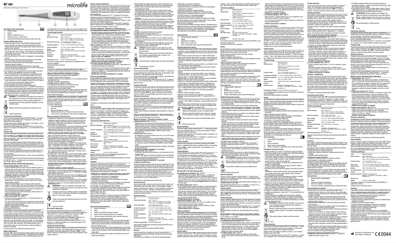 Página 1 del manual Manual de usuario Microlife MT 400