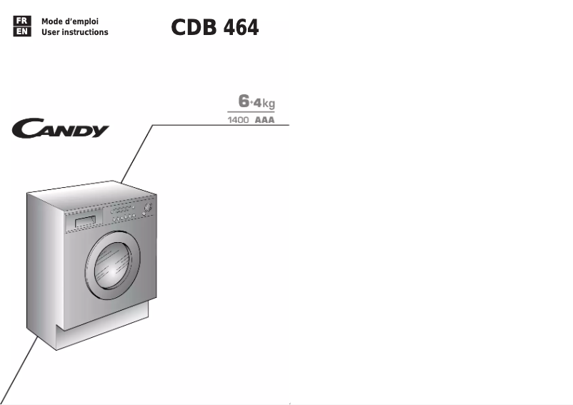 Imagen de la primera página del manual del dispositivo CDB 464-47S