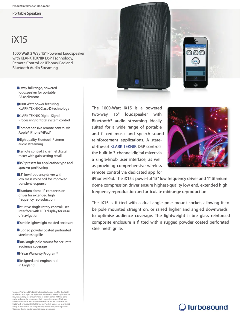 Imagen de la primera página del manual del dispositivo iX15