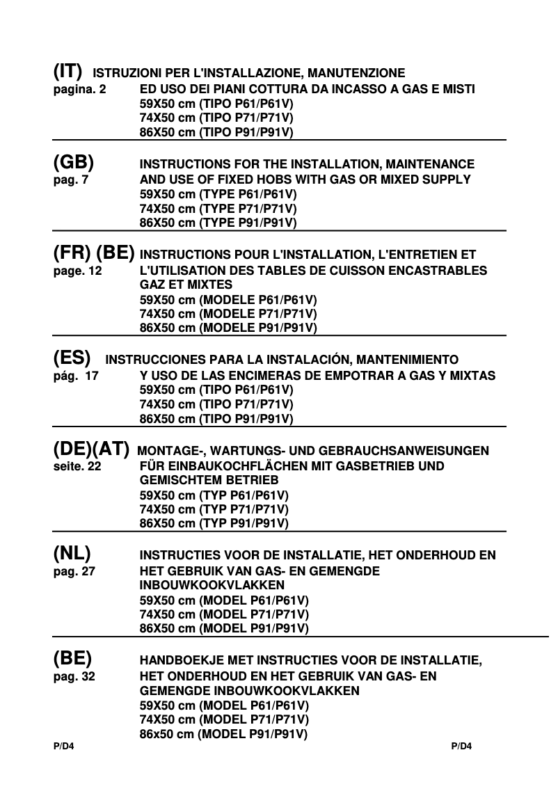 Página 1 del manual Manual de usuario La Germania P910 1 D9 X