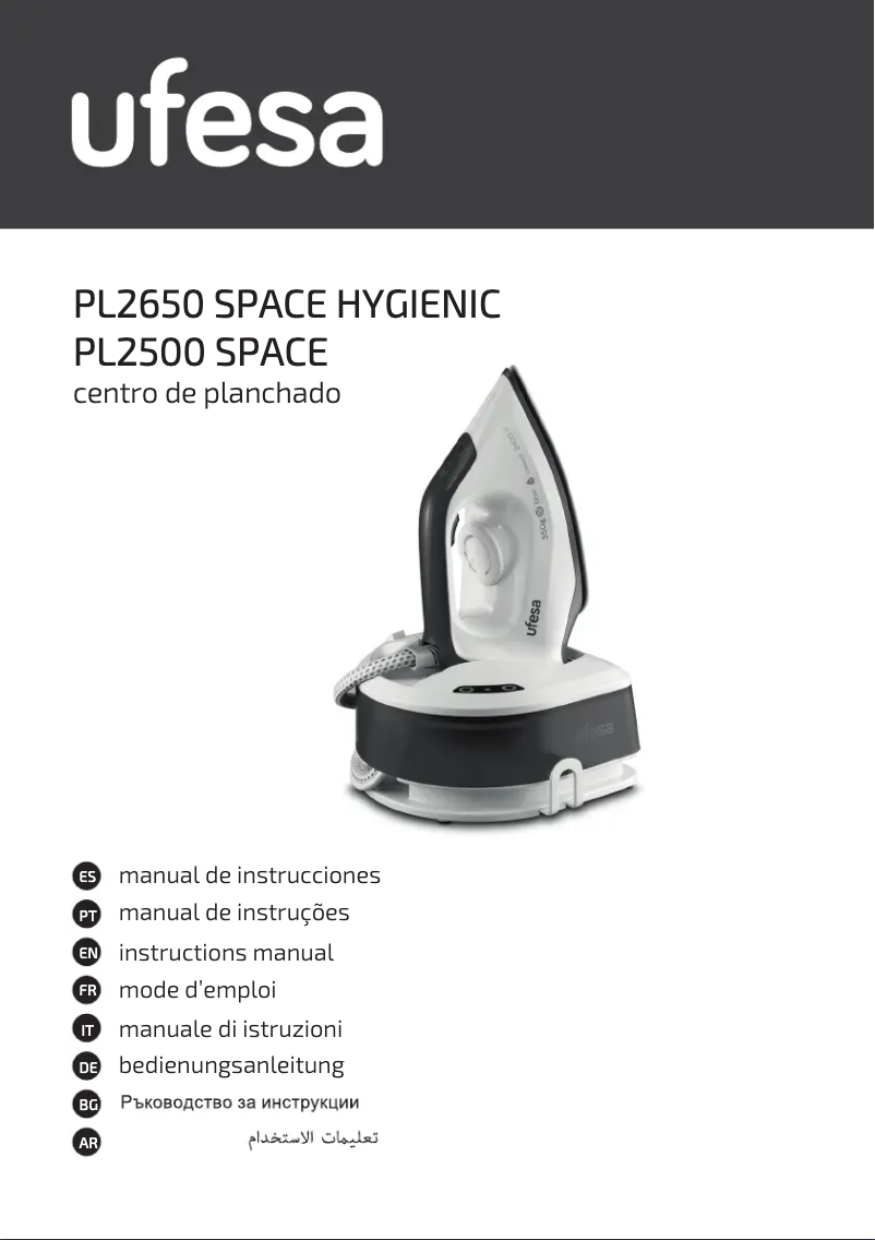 Imagen de la primera página del manual del dispositivo Space Hygienic PL2650