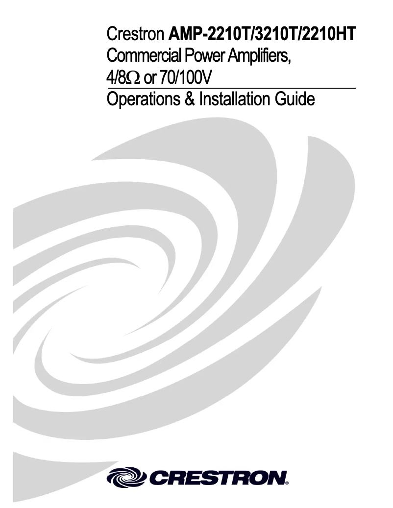 Imagen de la primera página del manual del dispositivo AMP-3210T