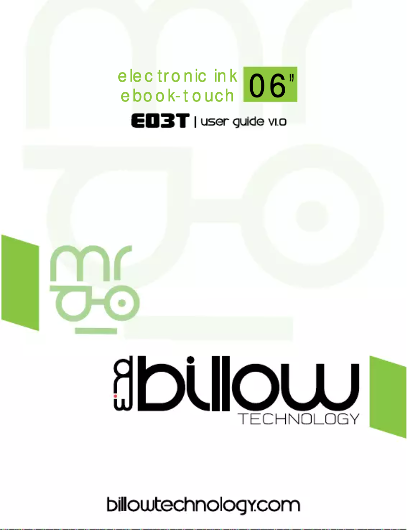 Imagen de la primera página del manual del dispositivo E03T