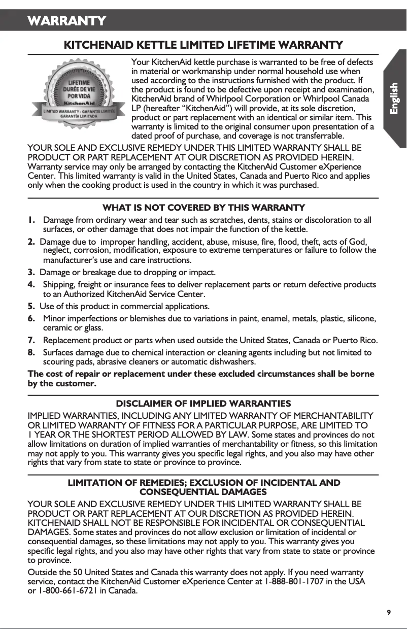 Imagen de la primera página del manual del dispositivo KTEN20CB